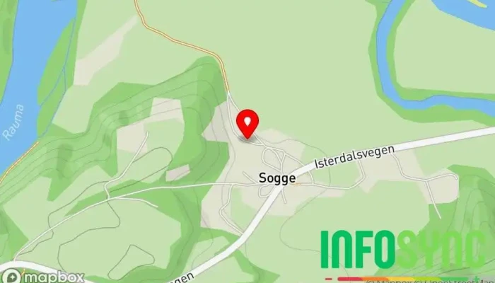 kart over Ytterbakke Gårdsferie i Åndalsnes