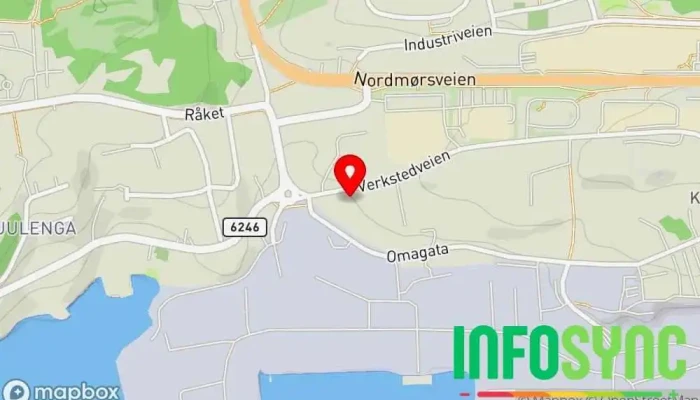 kart over Zenitel Kristiansund  i Kristiansund N